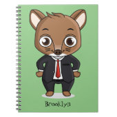 Cute rat cartoon illustratie notitieboek (Voorkant)