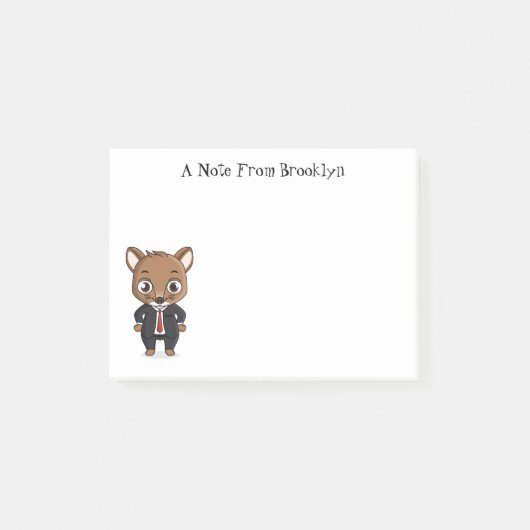 Cute rat cartoon illustratie post-it® notes (Voorkant)