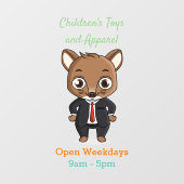 Cute rat cartoon illustratie raamsticker (Vel)