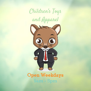 Cute rat cartoon illustratie raamsticker