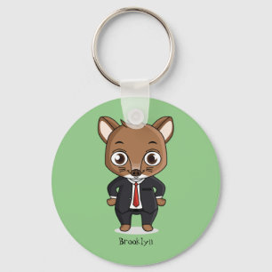 Cute rat cartoon illustratie sleutelhanger