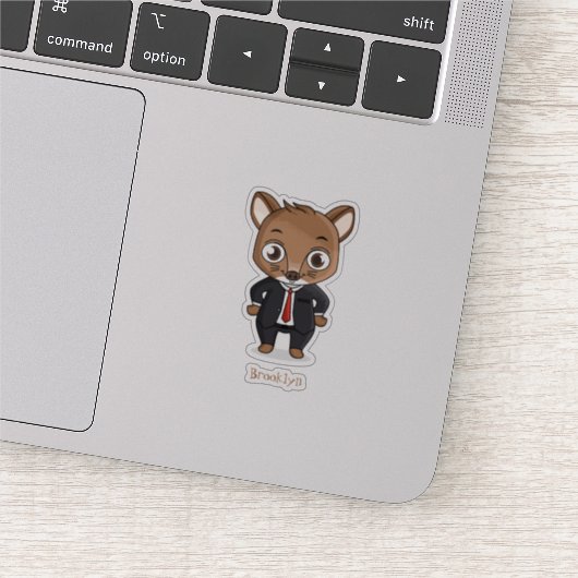 Cute rat cartoon illustratie sticker (Detail)