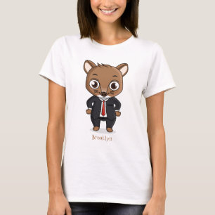 Cute rat cartoon illustratie t-shirt