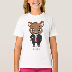 Cute rat cartoon illustratie t-shirt