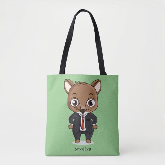 Cute rat cartoon illustratie tote bag (Voorkant)