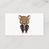 Cute rat cartoon illustratie visitekaartje (Achterkant)