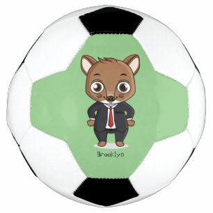 Cute rat cartoon illustratie voetbal