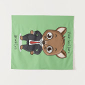 Cute rat cartoon illustratie wandkleed (Voorkant (horizontaal))