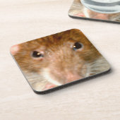 Cute Rat Face Cork Onderzetter (Linkerzijde)