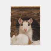 Cute Rat Fleece Deken (Voorkant)