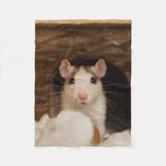 Cute Rat Fleece Deken (Voorkant)