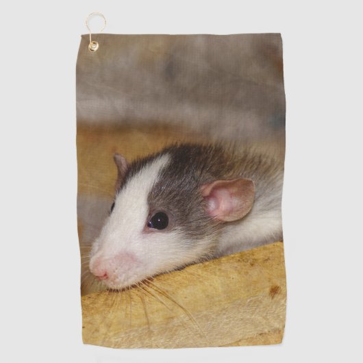 Cute Rat Golfhanddoek (Voorkant)