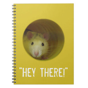 Cute Rat in een hole Funny Animal Notitieboek