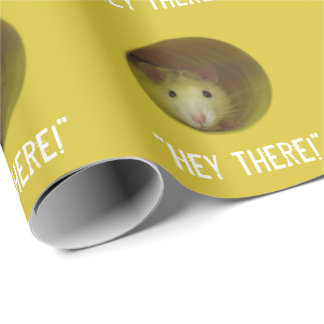 Cute Rat in Hole Funny Animal Cadeaupapier