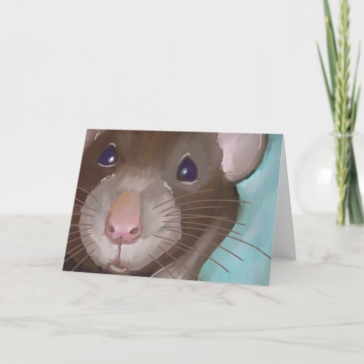 Cute Rat Kaart (Voorkant)