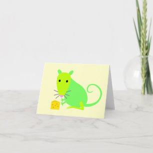Cute Rat Notecard Kaart