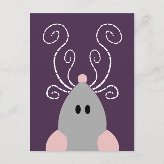 Cute Rat of Mouse Post Card Briefkaart (Voorkant)