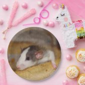 Cute Rat Papieren Bordje (Feest)
