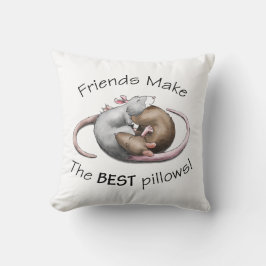 Cute Rat Pillow Kussen