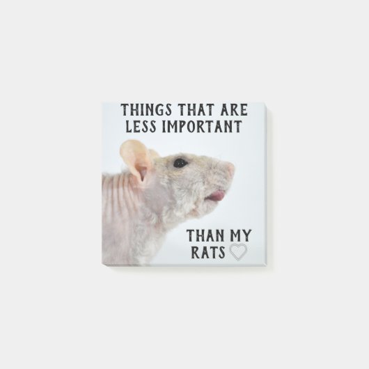 Cute Rat Post-it® Notes (Voorkant)
