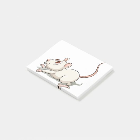 Cute rat post-it® notes (Schuin)