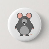 Cute rat ronde button 5,7 cm (Voorkant)