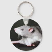 Cute Rat schilderij Sleutelhanger (Voorkant)
