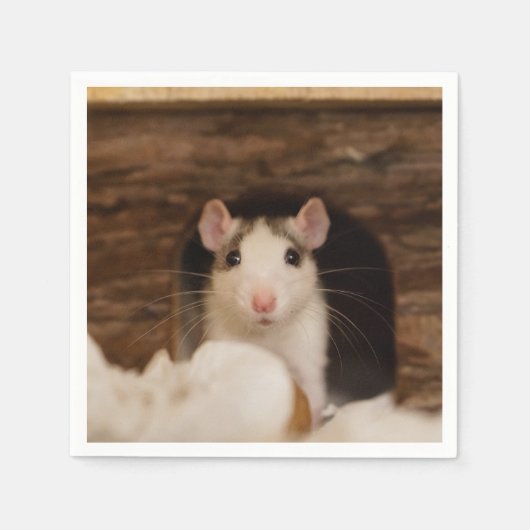 Cute Rat Servet (Voorkant)