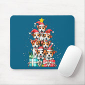 Cute Rat Terrier Le Dog Christmas Tree Xmas  Muismat (Met muis)