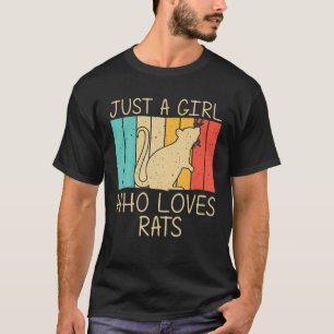 Cute Rat voor Kind van meisjes Rat Lovers Rat T-shirt