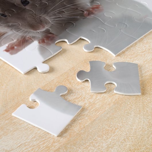 Cute Rat wit Legpuzzel (Zijkant)