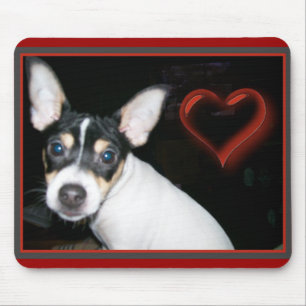 Cute Rattie met Heart Muismat