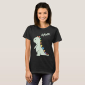 Cute Rawr Dinosaur Cartoon Kids Design T-shirt (Voorkant volledig)