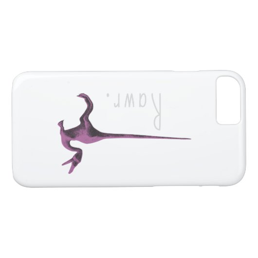 Cute Rawr Pink Dinosaur Case-Mate iPhone Case (Achterkant (Horizontaal))