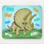 Cute RAWR Triceratops Muismat (Voorkant)