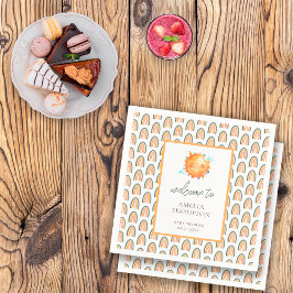 Cute Ray of Sunshine Rainbow Welcome Baby shower Servet