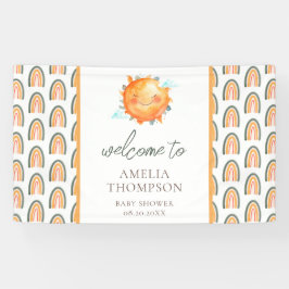 Cute Ray of Sunshine Rainbow Welcome Baby shower Spandoek