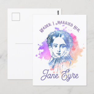 Cute Reader I Married Him Jane Eyre Portrait Briefkaart