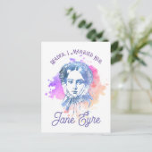 Cute Reader I Married Him Jane Eyre Portrait Briefkaart (Staand voorkant)