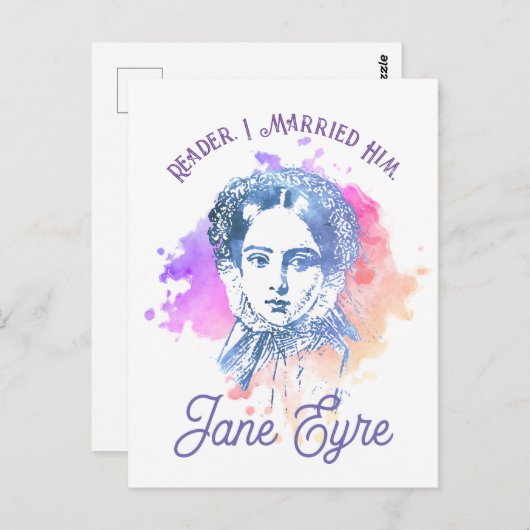 Cute Reader I Married Him Jane Eyre Portrait Briefkaart (Voorkant / Achterkant)