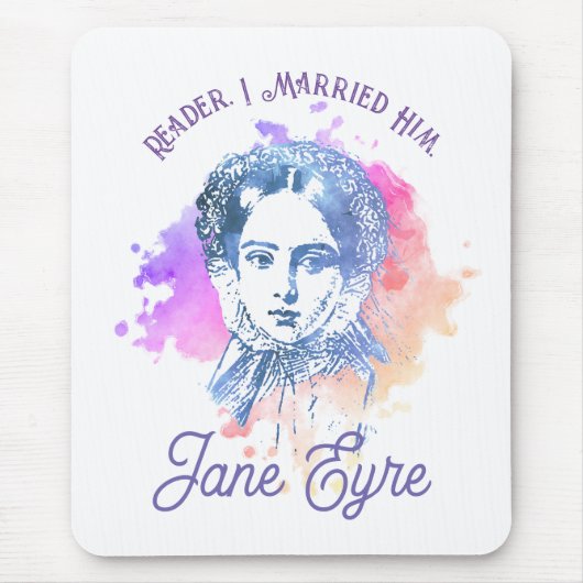 Cute Reader I Married Him Jane Eyre Portrait Muismat (Voorkant)