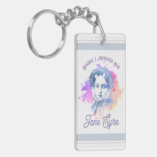 Cute Reader I Married Him Jane Eyre Portrait Sleutelhanger (Voorkant Links)