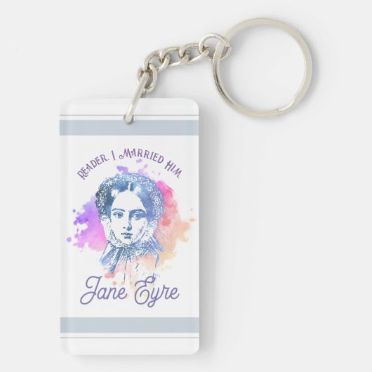 Cute Reader I Married Him Jane Eyre Portrait Sleutelhanger (achterkant)