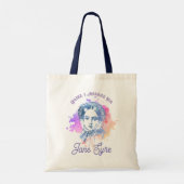 Cute Reader I Married Him Jane Eyre Portrait Tote Bag (Achterkant)