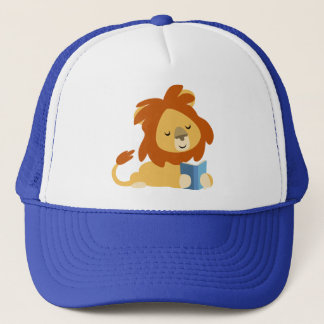 Cute Reading Cartoon Lion Pet