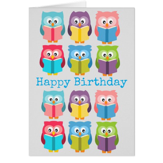 Cute reading owls (Voorkant)