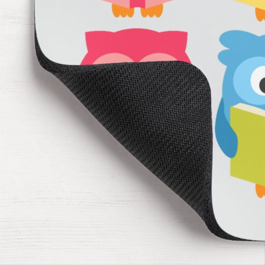 Cute reading owls muismat (Hoek)