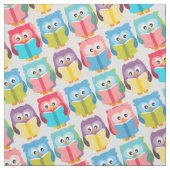 Cute reading owls stof (Swatch)