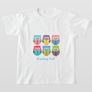 Cute reading owls t-shirt