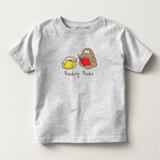Cute Reading Rocks Librarian Book Lovers Kinder Shirts (Voorkant)